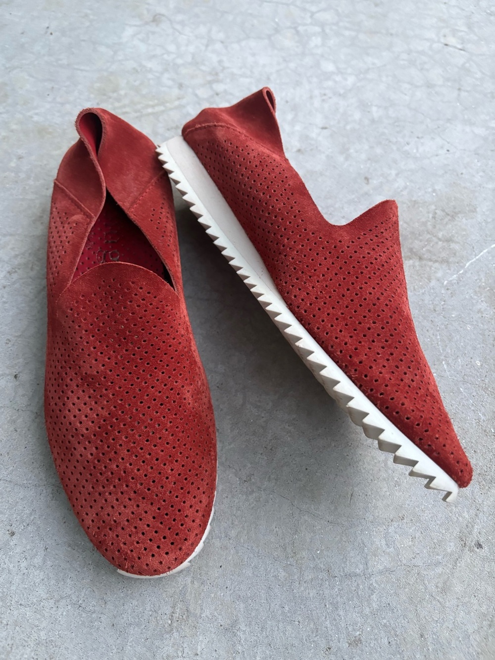 Pedro Garcia Cristiane Sneakers Rust Suede Shoes Quiet Luxury Minimalist Euro 29